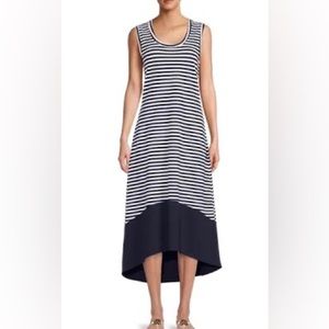 Dress Summer Cotton Blend Sleeveless Scoop Neck Comfortable Dress XL